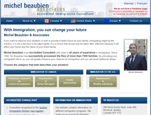 Tablet Screenshot of michelbeaubien.com